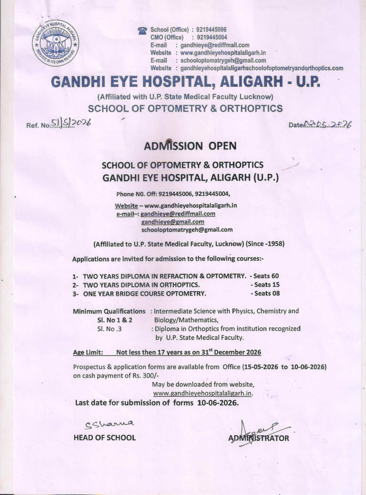 Admission Open - Diploma and Bridge Courses